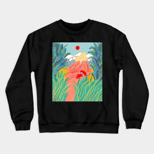 Girl #2 Crewneck Sweatshirt by juliealex